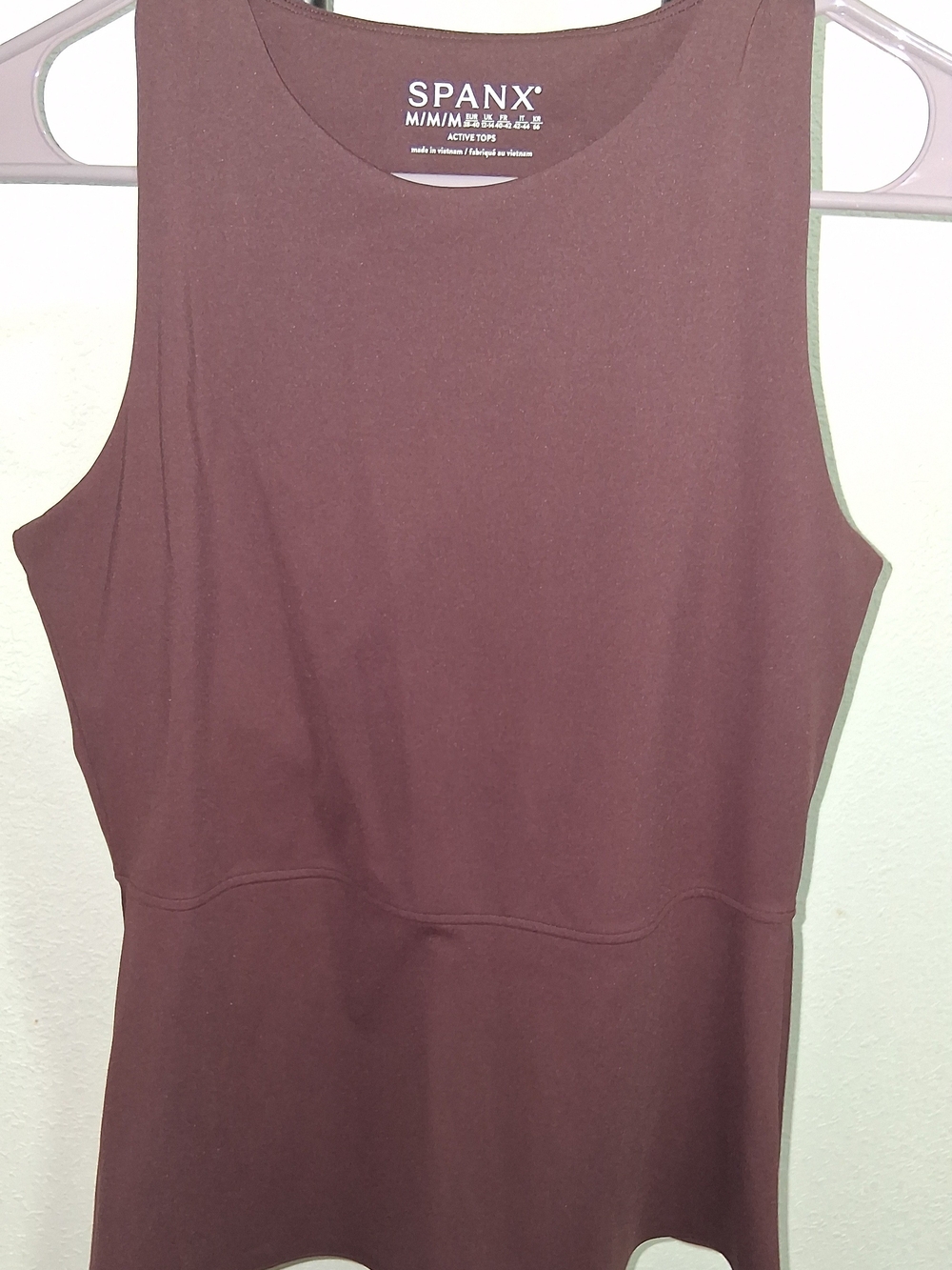 SPANX Women's Sleeveless Tank Top in Deep Wine Size Medium